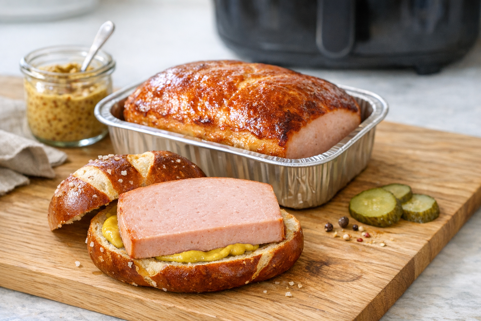 Air Fryer Fleischkäse