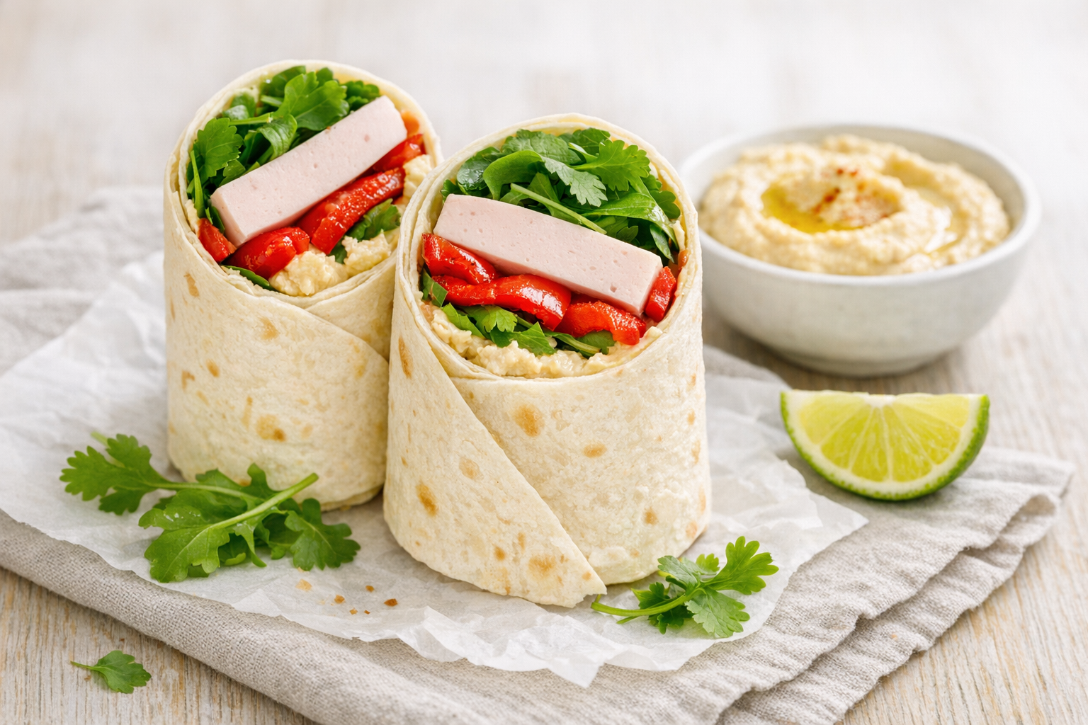 Halal Fleischkäse Wrap